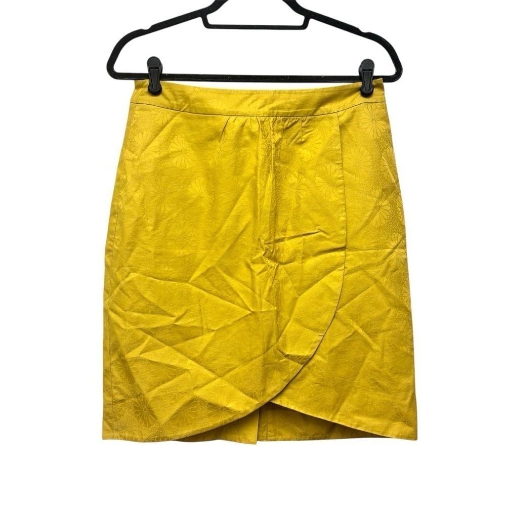 Edme & Esyllte Anthropologie Jacquard Floral Tulip Skirt